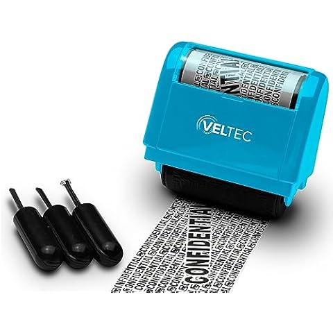Veltec Classic Roll-on Stamp Pad Ink Refill, 2 oz Bottle, Apply to Ink Pad  with Roller Ball (Red)