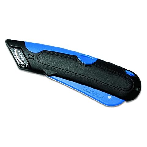 Veltec Heavy Duty Retractable Utility Knife, Box Cutter, Carpet Cutter with 3-Position Locking, Ergonomic Non-Slip Grip, 5 Reversible Replacements