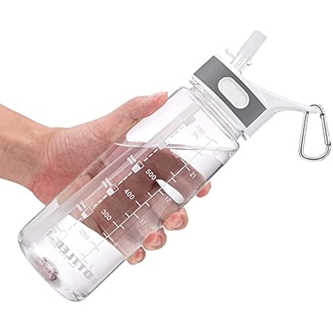 Bottled Joy 2.5L Water Bottle, BPA Free Large Water Bottle Hydration with Motivational Time Marker Reminder Leak-Proof Drinking Big Water Jug for