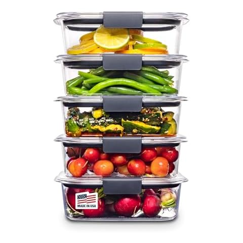 Vented Lid Meal Prep Containers