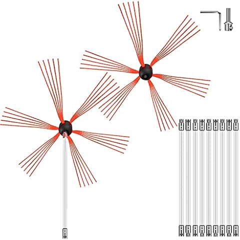 Duct-O Chimney Sweeper Tool Set With Chimney Brush with Flexible Nylon Rod  in one Dryer Vent Cleaning Kit - Vysta Home
