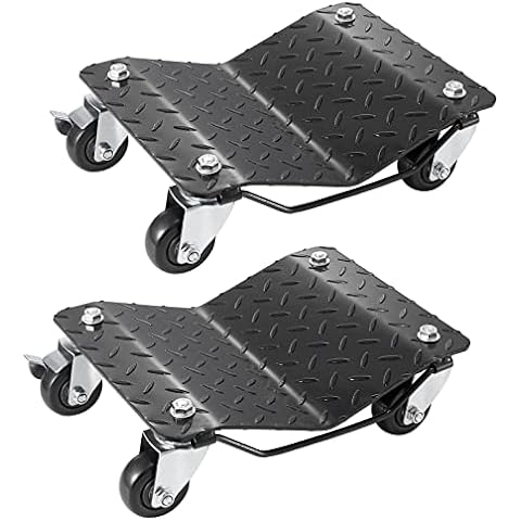 BSTCYZL Furniture Movers with Wheels, Portable Moving Rollers Leg Dollies  for Heavy Furniture, 4 Wheels Small Flat Dolly, 440 Lbs Capacity, 2 Pack