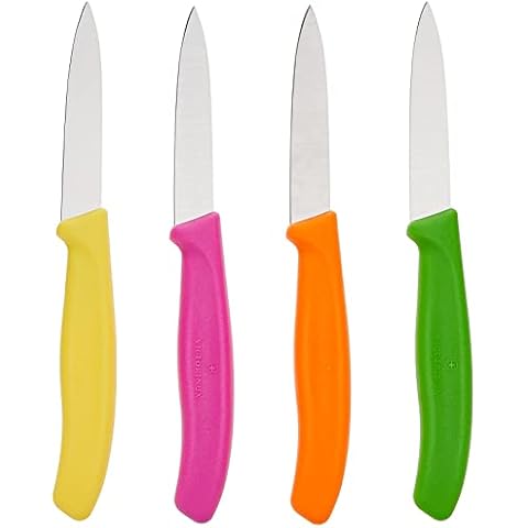 NTCZH Classic Paring Knives with Straight Edge, Spear Point Color