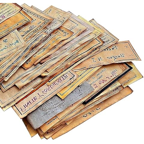 Vilikya Vintage Junk Journal Supplies Coffee Dyed Decoupage Paper for  Scrapbook Embellishments Craft Paper for Journaling Accessories Aged Bill  Old Photo Mixed Media for TN Bullet Journals 41pcs