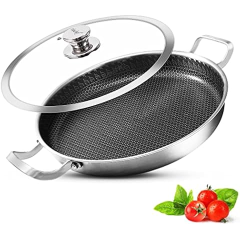 Vinchef Nonstick Crepe Pan, 11inch Skillet Pan For Dosa Tawa