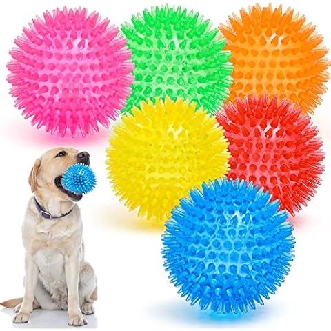 Dog Treat Ball 4.7, Giggle Mentally Stimulating Dog Toys Squeaky