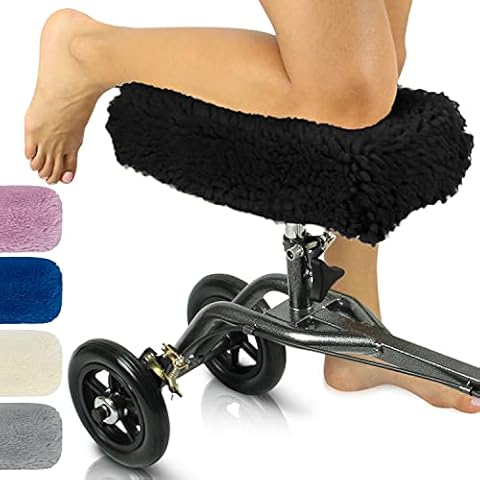 ISSYAUTO Knee Scooter Pad Cover, 3 Memory Foam Knee Walker Cushion with  Removable Cover, Washable Thick Knee Scooter Cover Helps Comfort Your Knee