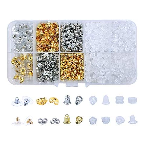 Earring Backs for Studs Rubber Plastic Silicone Earring Backings