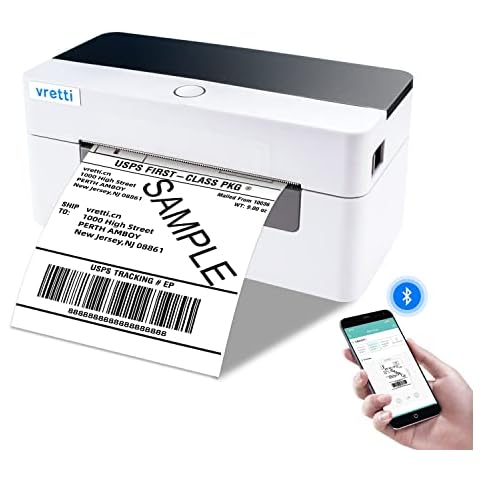 vretti HP2 Label Maker Machine with Tape, Portable Bluetooth Label Printer, Small Sticker Printing Machine Compatible with iOS + Android,Easy to Use