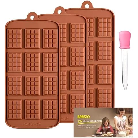  AIKEFOO Chocolate Moulds Set of 8 Transparent Non-Stick PET Chocolate  Moulds Cookie Candy Moulds : Home & Kitchen