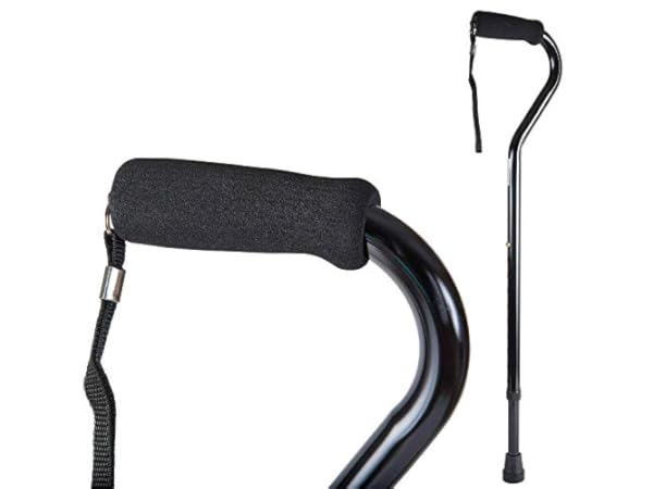 Vive Folding Cane - Foldable Walking Cane for Men, Women - Fold-up,  Collapsible, Lightweight, Adjustable, Portable Hand Walking Stick -  Balancing Mobility Aid - Sleek, Comfortable T Handles (Black)