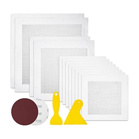 Drywall Repair Kit 12pcs Aluminum Wall Repair Patch Kit, 4/6/8 Inch Fiber  Mesh, Dry Wall Hole Repai