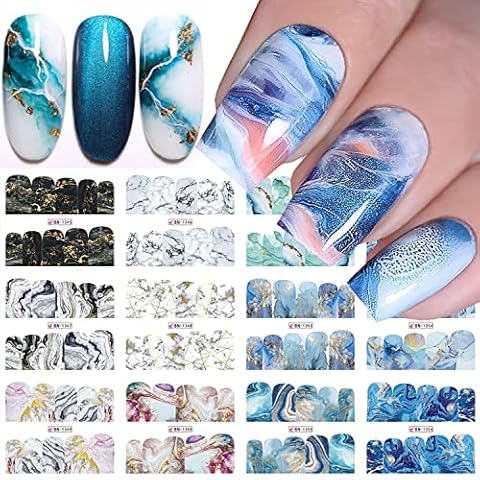 Water Marble Nail Stickers