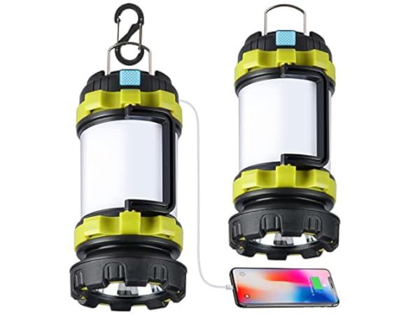 5200mAh USB Rechargeable Flashlight LED Camping Lantern IPX4