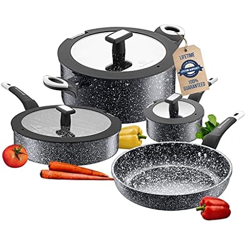 WaxonWare 11 Inch / 4.5 Quart All In One Large Nonstick Frying