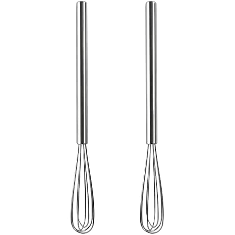 Mini Whisks Stainless Steel, Small Whisk, 5.5in and 7in Tiny Whisk
