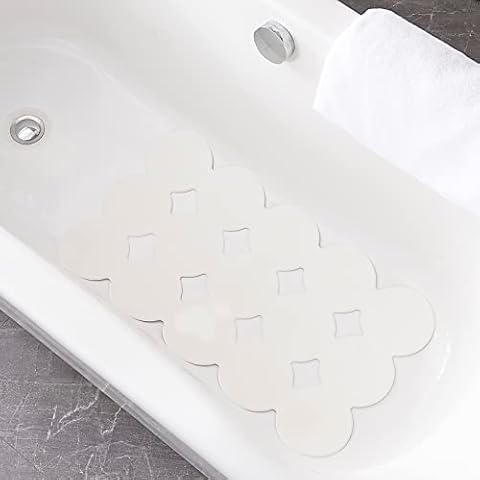 Non-Slip Bathtub Mat Rubber Bath Mat Bathroom with Powerful Suction  Anti-Skid Mat 15.7W * 31.5L - Machine Washable