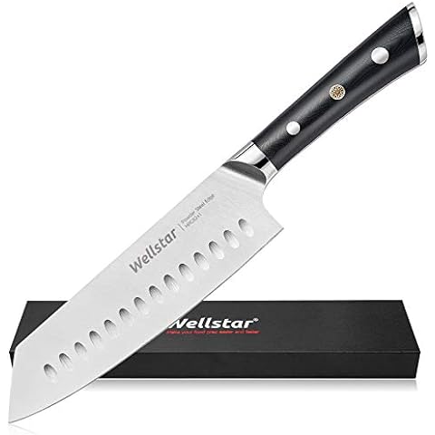  WELLSTAR Rainbow Serrated Steak Knife Set of 6, Razor