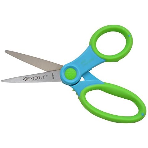 LOVESTOWN Plastic Scissors for Kids, 4 PCS Pre-School Training Scissors  Children Safety Scissors Toddler Scissors Age 3 for Toddler Arts and Crafts  