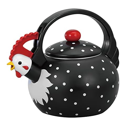 Whistling Tea Kettle for Stove Top Enamel on Steel Teakettle, Supreme  Housewares Tennis Ball Design Teapot Water Kettle Cute Kitchen Accessories