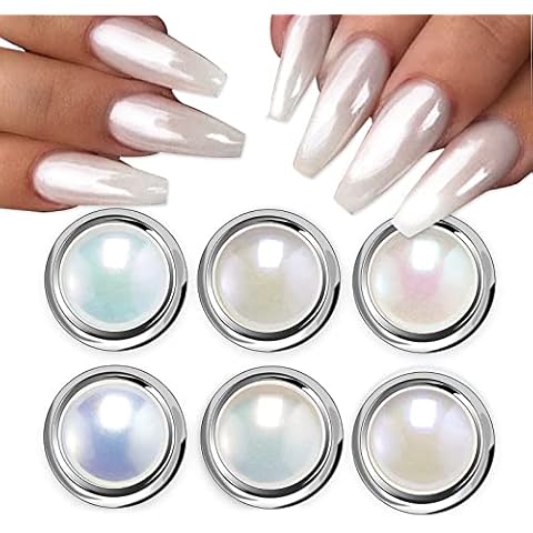 1 Piece Mermaid Nail Glitter Powder Pearl Shell Shimmer Powder Glimmer Dust  Shimmer Laser Glitters Nail Art Decorations Champaign Gold Holographic
