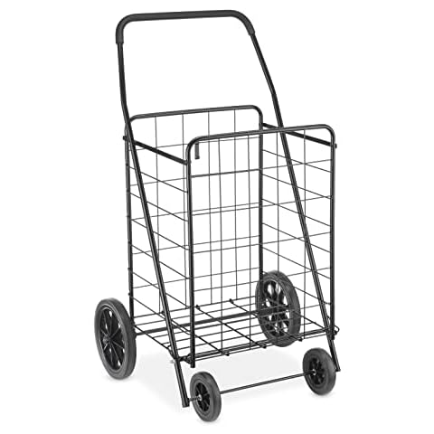 Indoor Outdoor Utility Cart w/ 360-Degree Wheels, Adjustable Handle - –  Best Choice Products