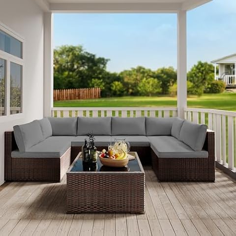 Wicker Outdoor Sectional Couch