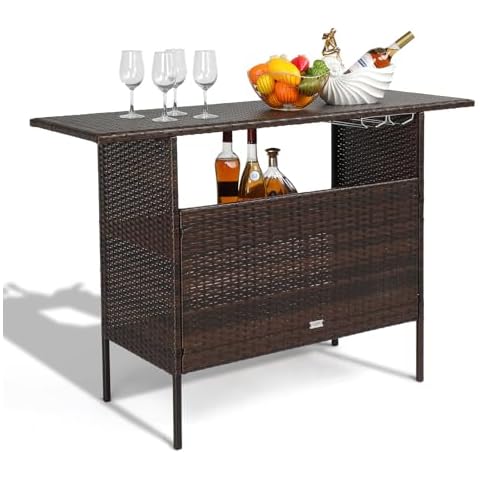 Wicker Patio Bar Tables