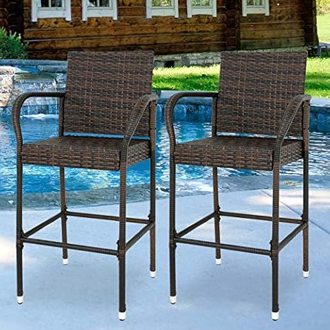 Wicker Patio Stools
