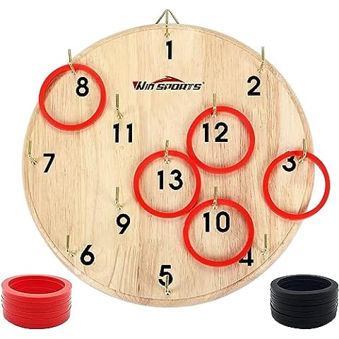 Win SPORTS Rubber Horseshoes Game Set For Outdoor Indoor Games,Beach Games  - Perfect For Backyard And Fun For Kids And Adults
