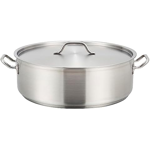 13 x 2 1/2 4QT All-Clad® Stainless Braiser Pan with Lid