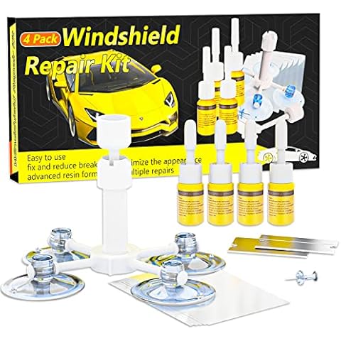 WASAIQI Glass Repair Kit, Car Windshield Crack Repair Resin Kit, Easy to  Use Automotive Glass Nano Repair Fluid Glue, Scratch Chip Cracks Repair  Kit(2