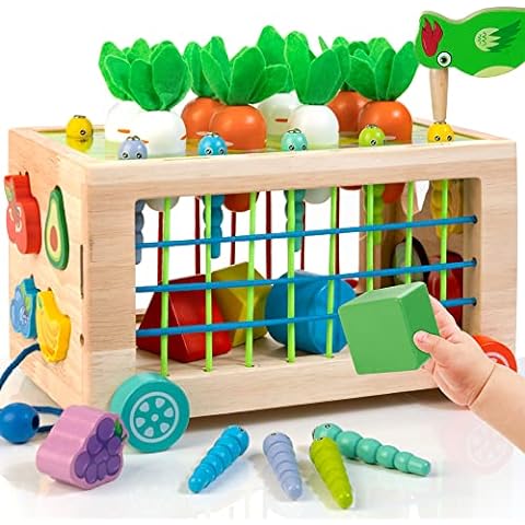  Winique Wooden Magnetic Fishing Game ABC Learning for