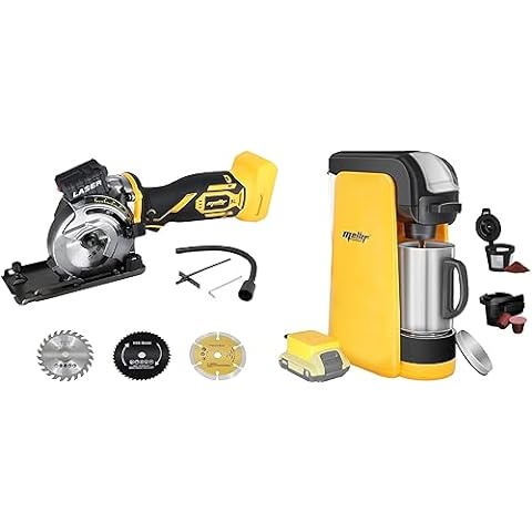  Single Serve Coffee Maker Compatible w/ dewalt 20V Max Battery,  One-Button Operation & Auto Shut-off Coffee Machine for K-Cup & Ground, w/  14.5OZ Reservoir for Home/Outdoor/RV (Battery NOT Included): Home 