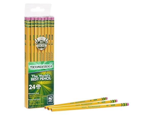 Wood-Cased #2 HB Pencils, Shuttle Art 600 Pack Sharpened Yellow Pencils  with Erasers, Bulk Pack Graphite Pencils for School and Teacher Supplies,  Writhing, Drawing and Sketching 