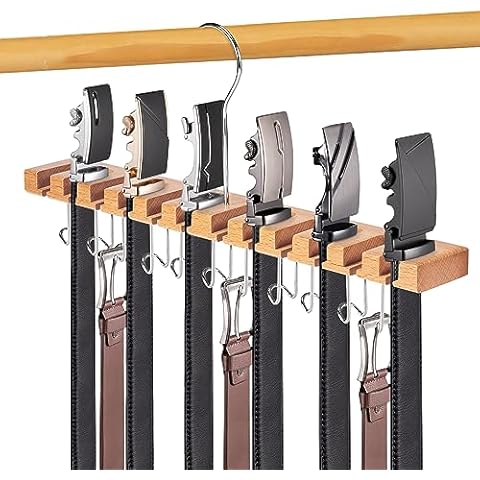 Tank Top Hanger with Premium Wood, 24 Large Capacity, Space Saving,360°  Rotating, Foldable Metal Hooks, Resovo Camisole Organizer for Tank Tops