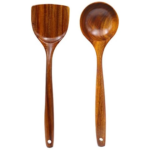  FAAY 13.5 Teak Cooking Spoon, Wooden Spoon, Mixing Spoon  Handcraft from Teak