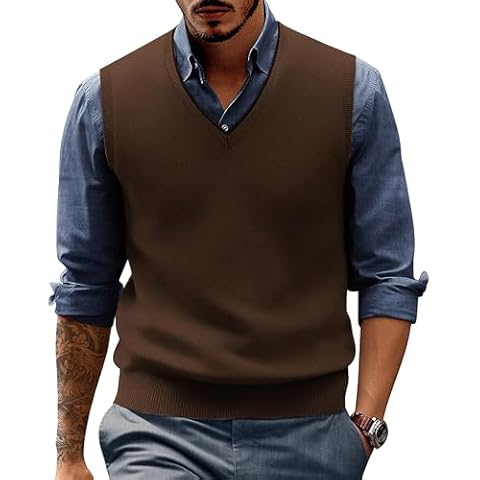 Wool Sweater Vests for Men