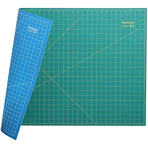 The Quilted Bear Cutting Mats Sewing and Quilting Self Healing Cutting Mat  18 X 24 A2 With 60 & 45 Degree Angle Markings 