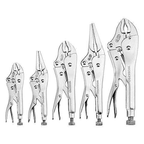 4-Piece Locking Pliers Set, 5', 7' and 10' Curved Jaw Locking Pliers,  6-1/2' Long Nose Locking Pliers Included, Vice Grip Wrench Set - China  Cutting Tools, China Combination