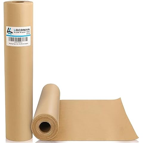 IDL Packaging Brown Kraft Paper Roll 18 x 180' - Perfect Paper for