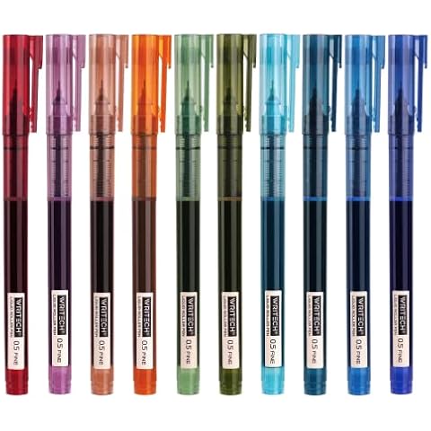 Colored Liquid Roller Pen Vintage Ink Colors, 0.5mm Fine Point Quick Drying  for Writing Drawing Note Taking School Office - China Pen, Roller Pen