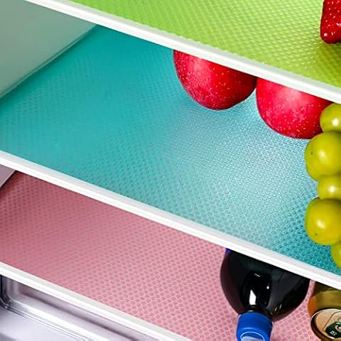 8 Pcs Refrigerator Liners Mats Washable, Refrigerator Mats Liner Waterproof  Oilproof, Shinywear Fridge Liners for Shelves, Cover Pads for Freezer