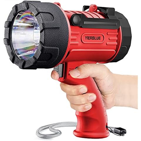 Rechargeable Spotlight,Spot Lights Hand Held 180,000 Lumens Large