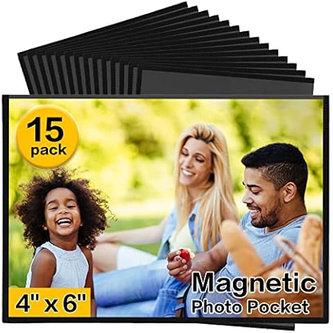 6 Pcs Magnet Picture Frames for Fridge Magnetic Photo Magnets for