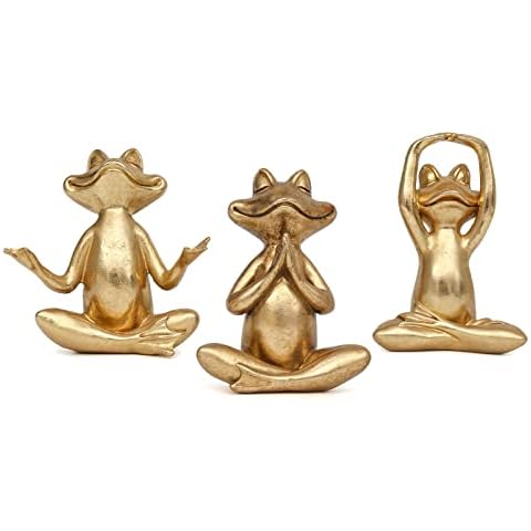 Yoga Frog Statues