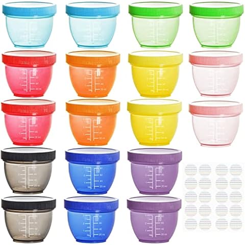 Youngever 9 Pack Snack Containers, Meal Prep Containers, Sauce