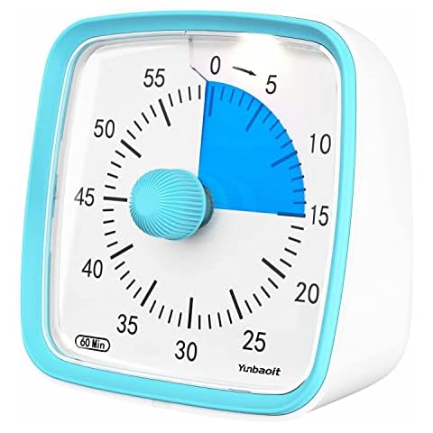 Secura 60-Minute Visual Countdown Timer, 7.5-Inch Oversize Classroom Visual  Timer for Kids and Adults, Durable Mechanical Kitchen Timer Clock with  Magnetic Backing (Blue) - The Secura