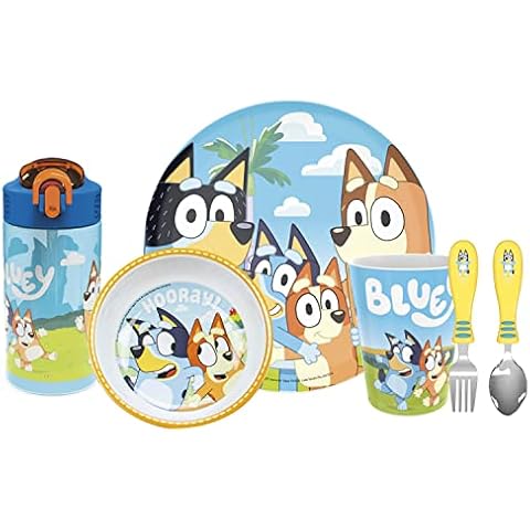 Zak Designs Bluey 14.5 ounce Tumbler, Bluey and Friends, 4-piece set 