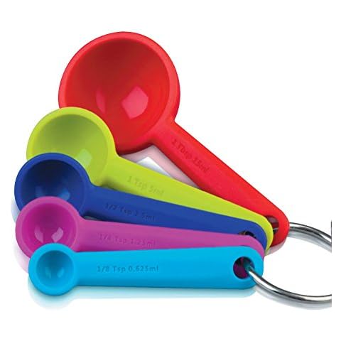 Hotsyang Collapsible Measuring Cups and Spoons Set,8 Pcs Portable Silicone  Measuring Cups and Spoons, for Liquid & Dry Measuring, Collapsible
